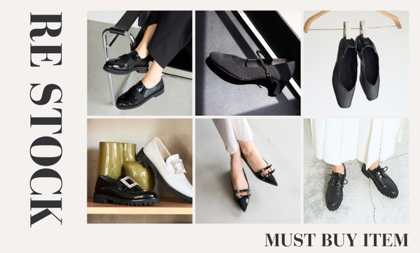 足元から秋の準備を始めよ！人気アイテムが再入荷！