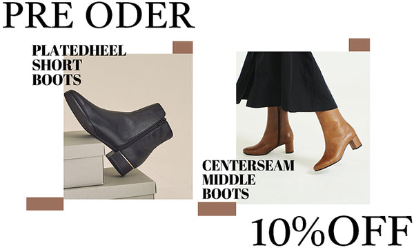 【10%OFF】23AW collection. 新作ブーツアイテムの PRE ODERが開始