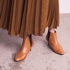 キトゥンヒールサイドゴアブーツ