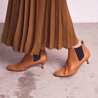 キトゥンヒールサイドゴアブーツ