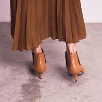 キトゥンヒールサイドゴアブーツ