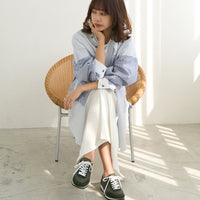 レザーコンビスニーカー