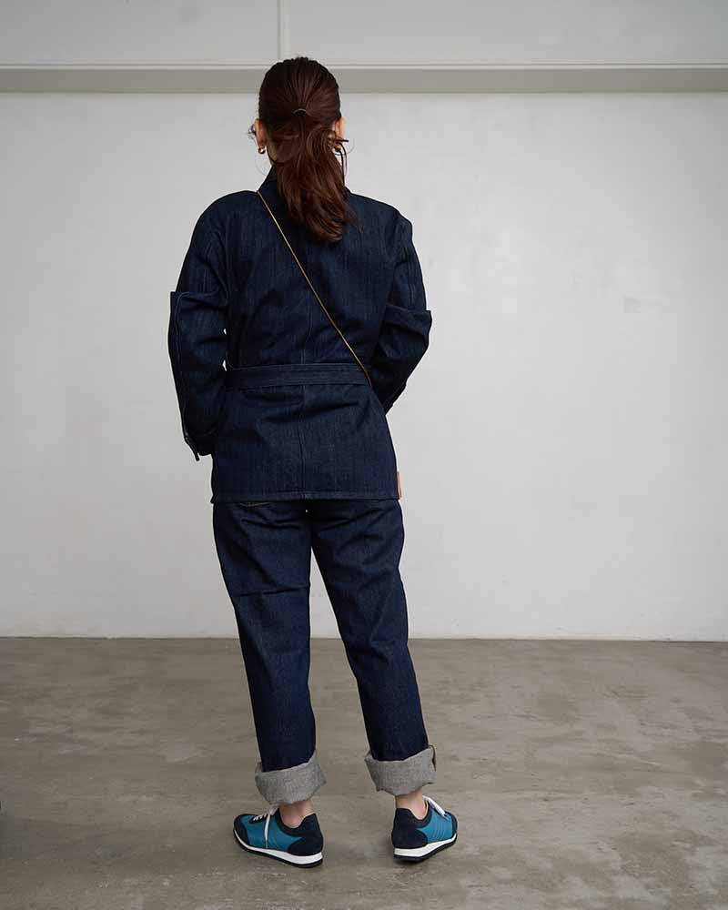 レザーコンビスニーカー