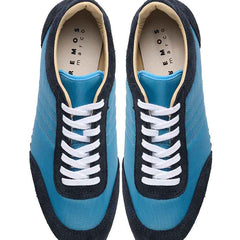 レザーコンビスニーカー