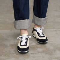 レザーコンビスニーカー