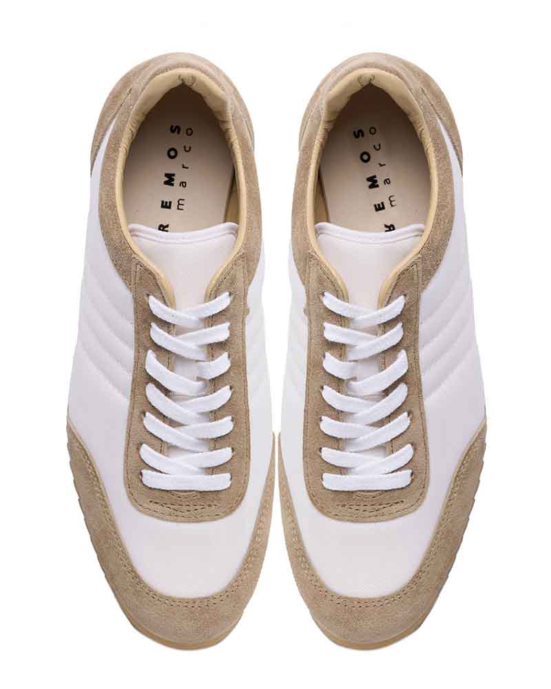 レザーコンビスニーカー