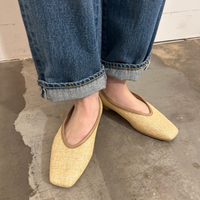 パナマフラットパンプス