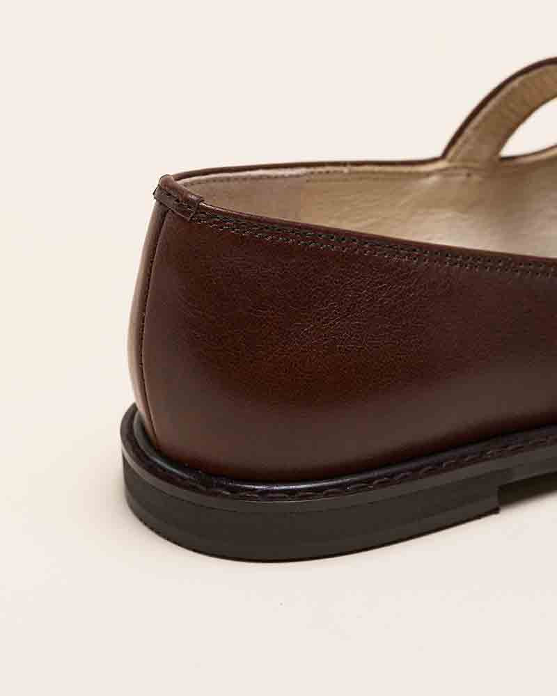 レザーTストラップシューズ