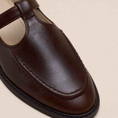 レザーTストラップシューズ