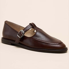 レザーTストラップシューズ