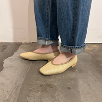 パナマフラットパンプス