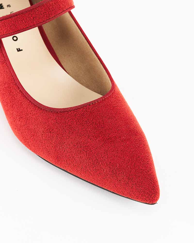 未使用✨ エトレトウキョウ メリージェーン 24.5 スエード ポインテッドトゥ CLEMENTINE suede maryjane（クレメンタイン スエード メリージェーン