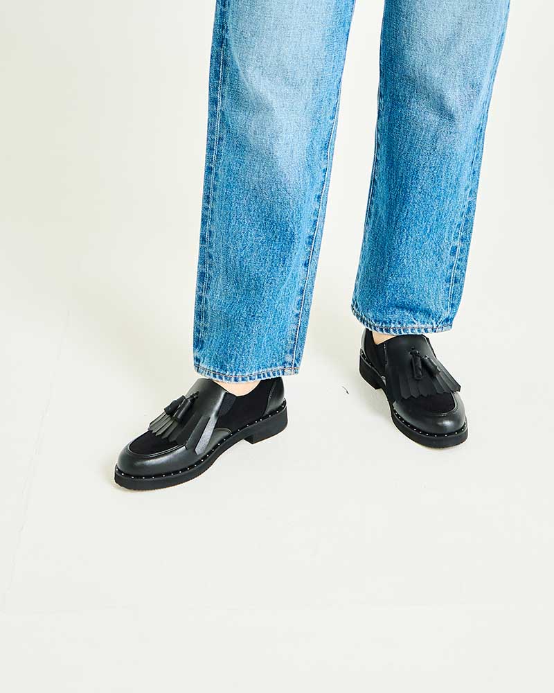 キルトタッセルシューズ