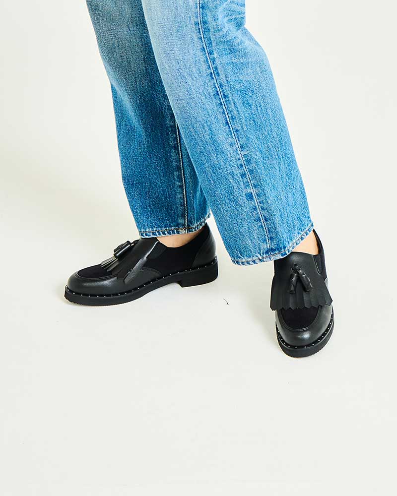 キルトタッセルシューズ