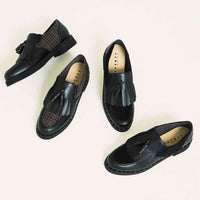 キルトタッセルシューズ