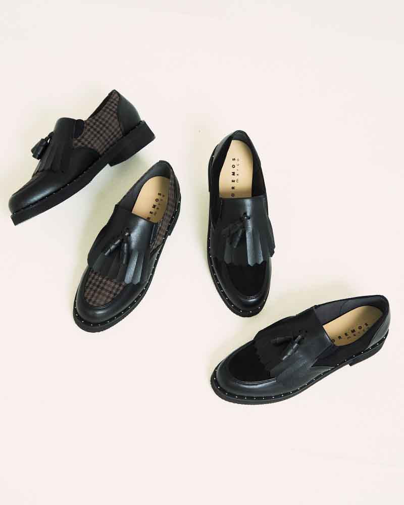 キルトタッセルシューズ