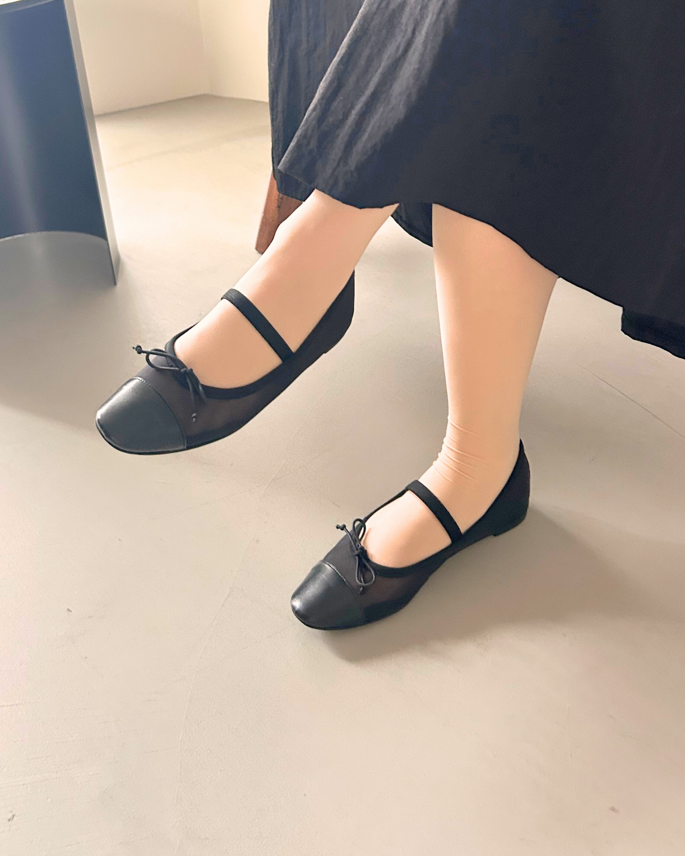 ストラップ付チュールバレエ