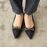 ビジューリボンポインテッド