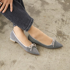 ビジューリボンポインテッド