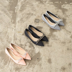 ビジューリボンポインテッド