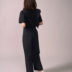 【ウォッシャブル】スクエアフラットシューズ