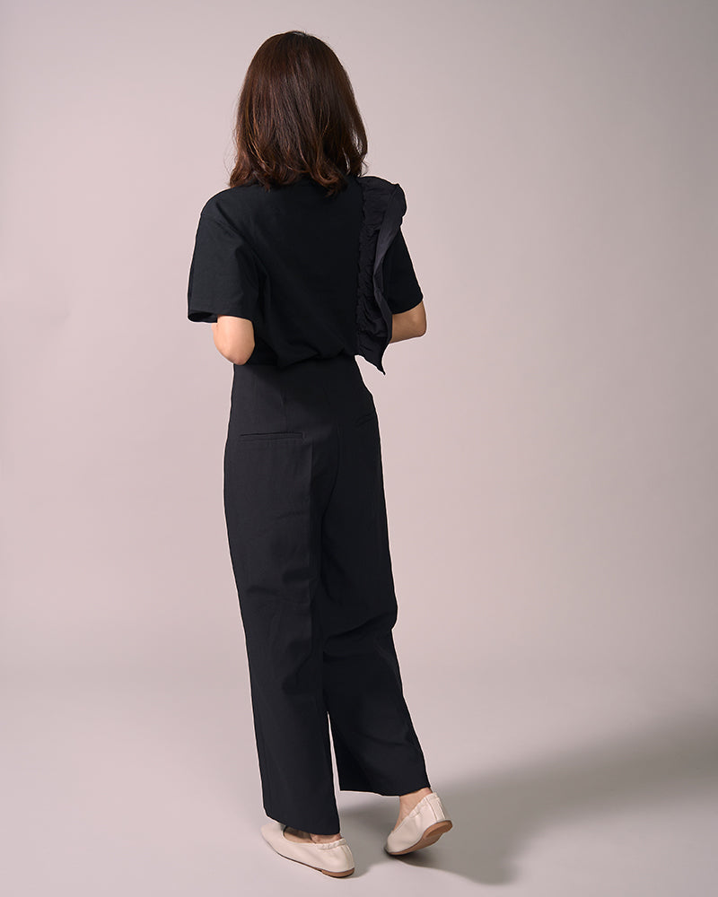 【ウォッシャブル】スクエアフラットシューズ