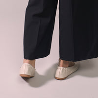 【ウォッシャブル】スクエアフラットシューズ