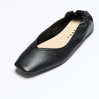 【ウォッシャブル】スクエアフラットシューズ