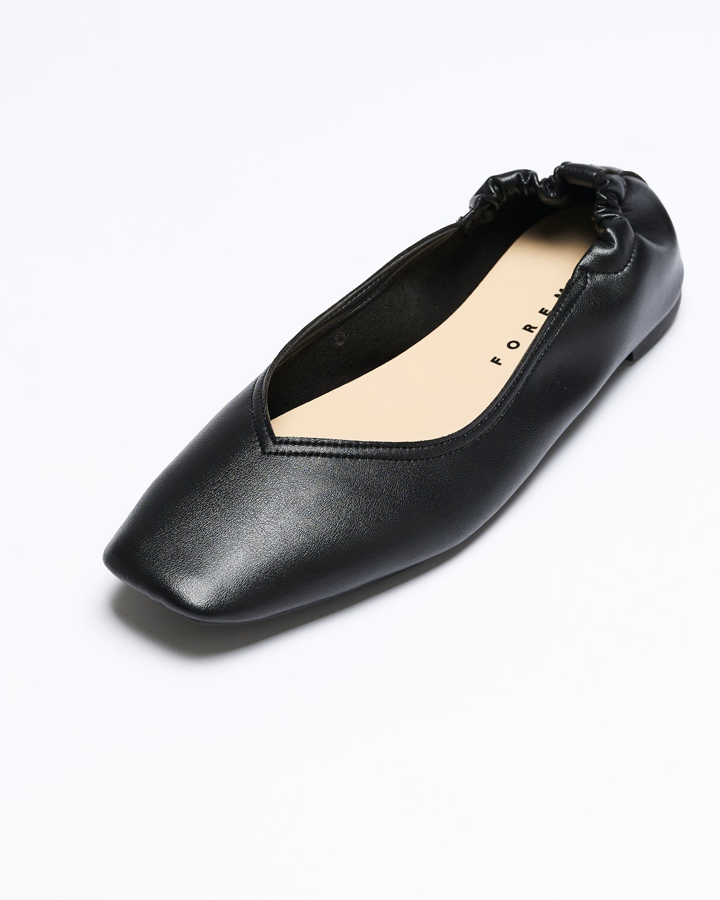 【ウォッシャブル】スクエアフラットシューズ