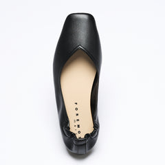 【ウォッシャブル】スクエアフラットシューズ