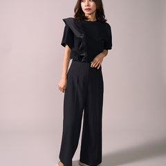 【ウォッシャブル】スクエアフラットシューズ