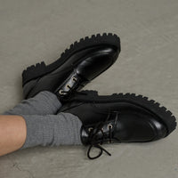 コンバットアイレットシューズ