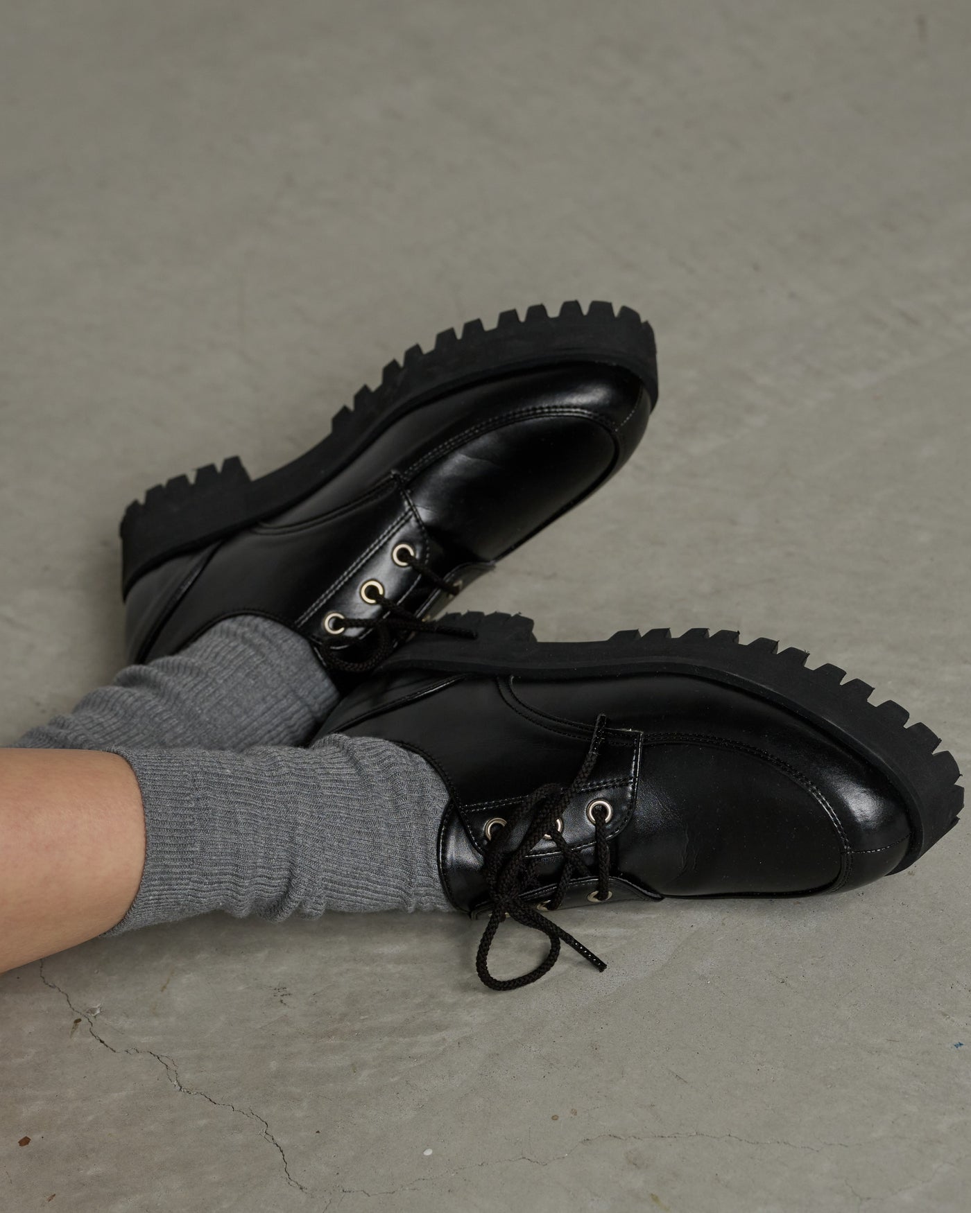 コンバットアイレットシューズ