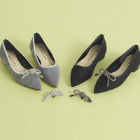 ビジューリボンポインテッド