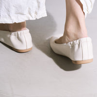 【ウォッシャブル】スクエアフラットシューズ