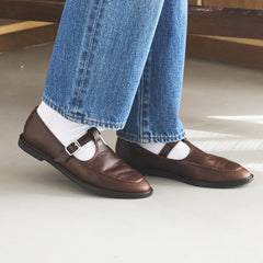 レザーTストラップシューズ