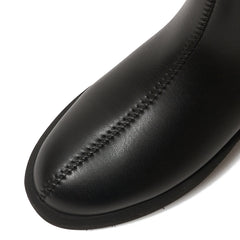 プラットフォームストレッチショートブーツ