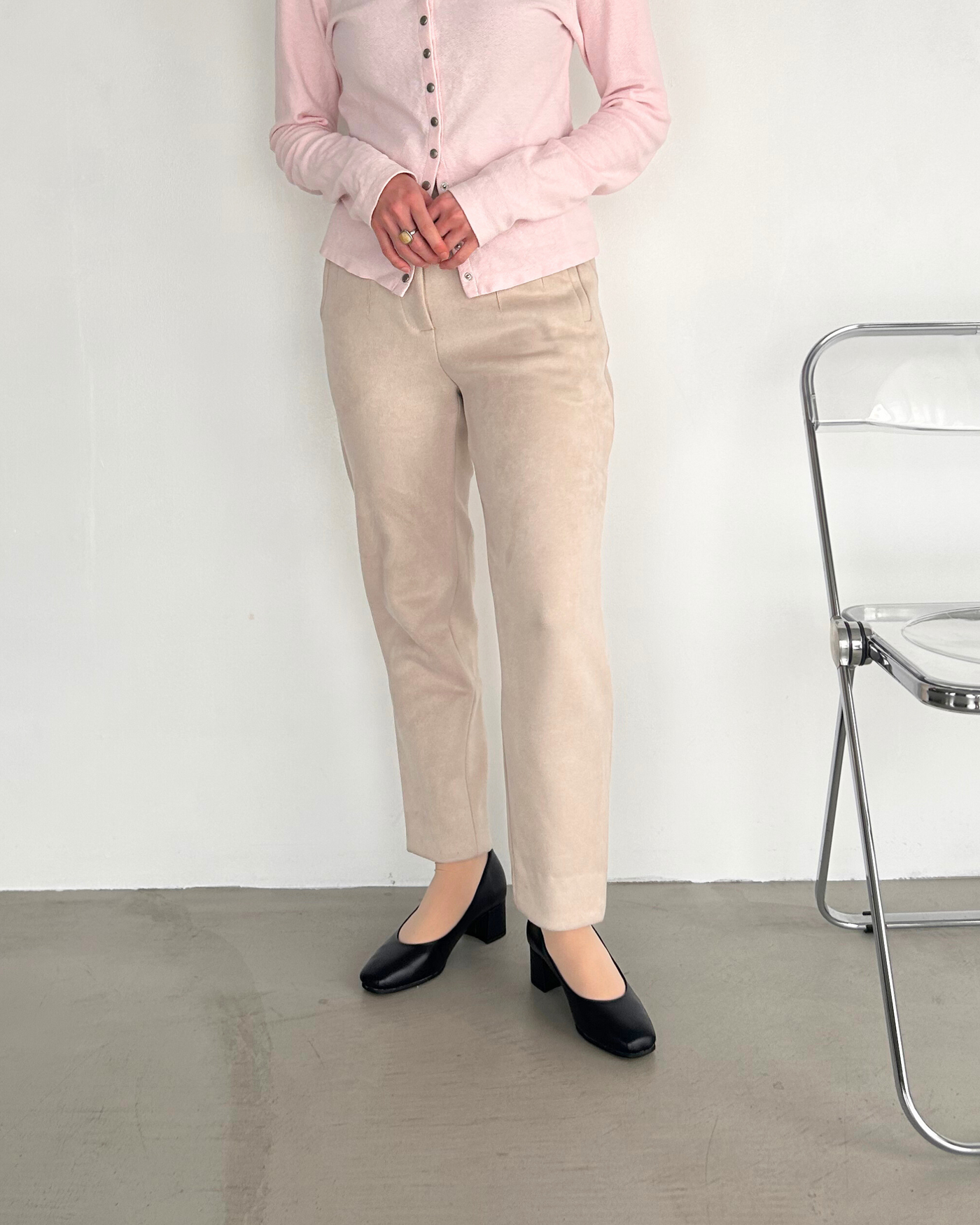 【マシュマロフィット】スクエアトウパンプス