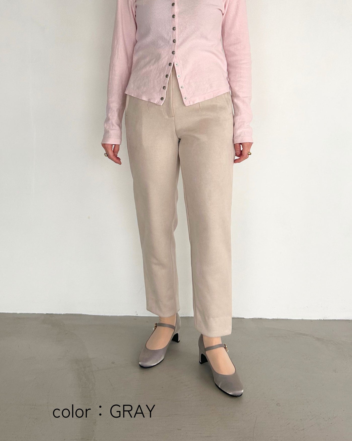 【マシュマロフィット】ビジューストラップパンプス