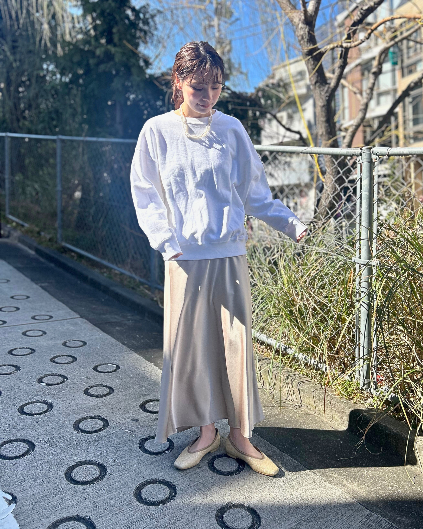 パナマフラットパンプス