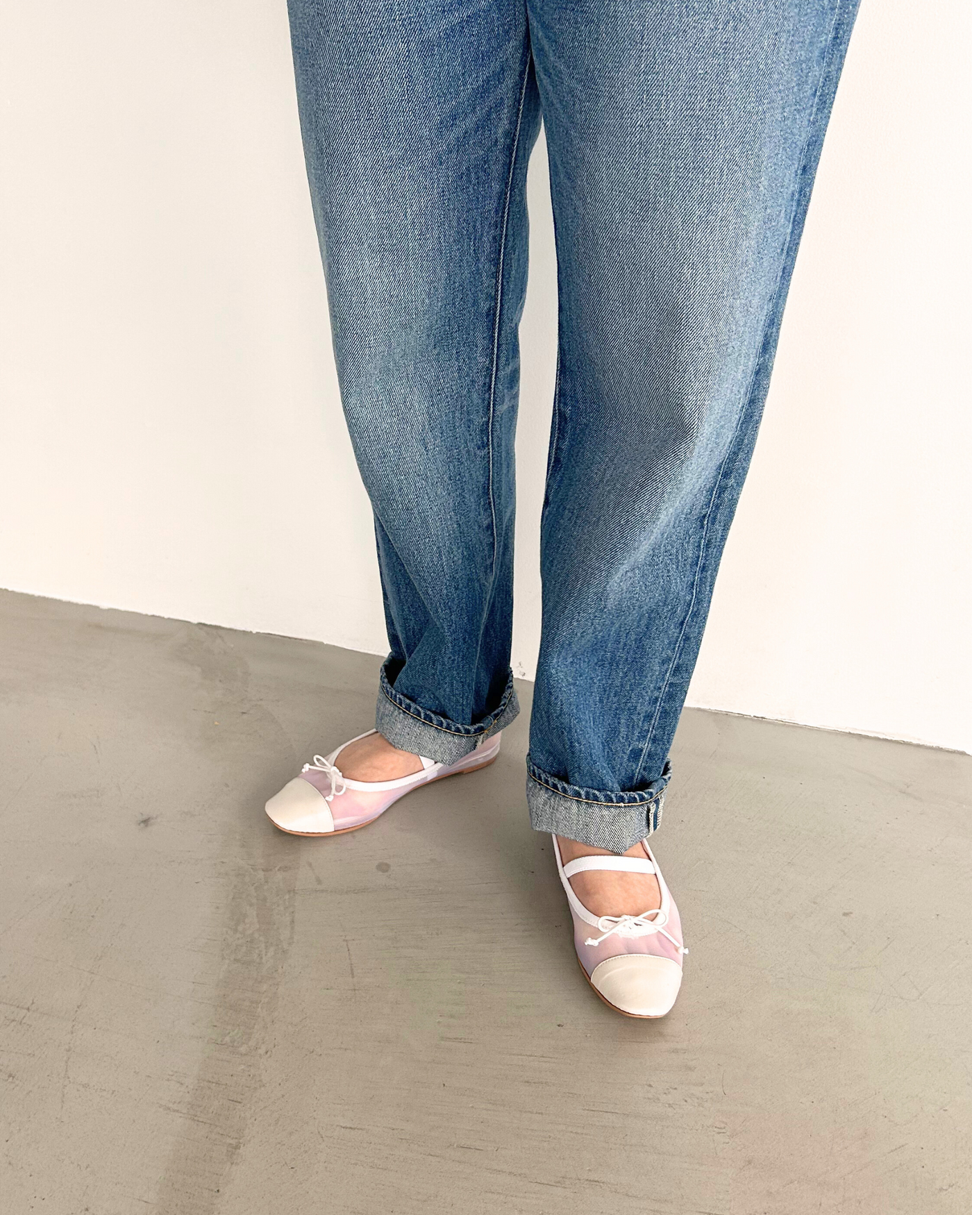 ストラップ付チュールバレエ