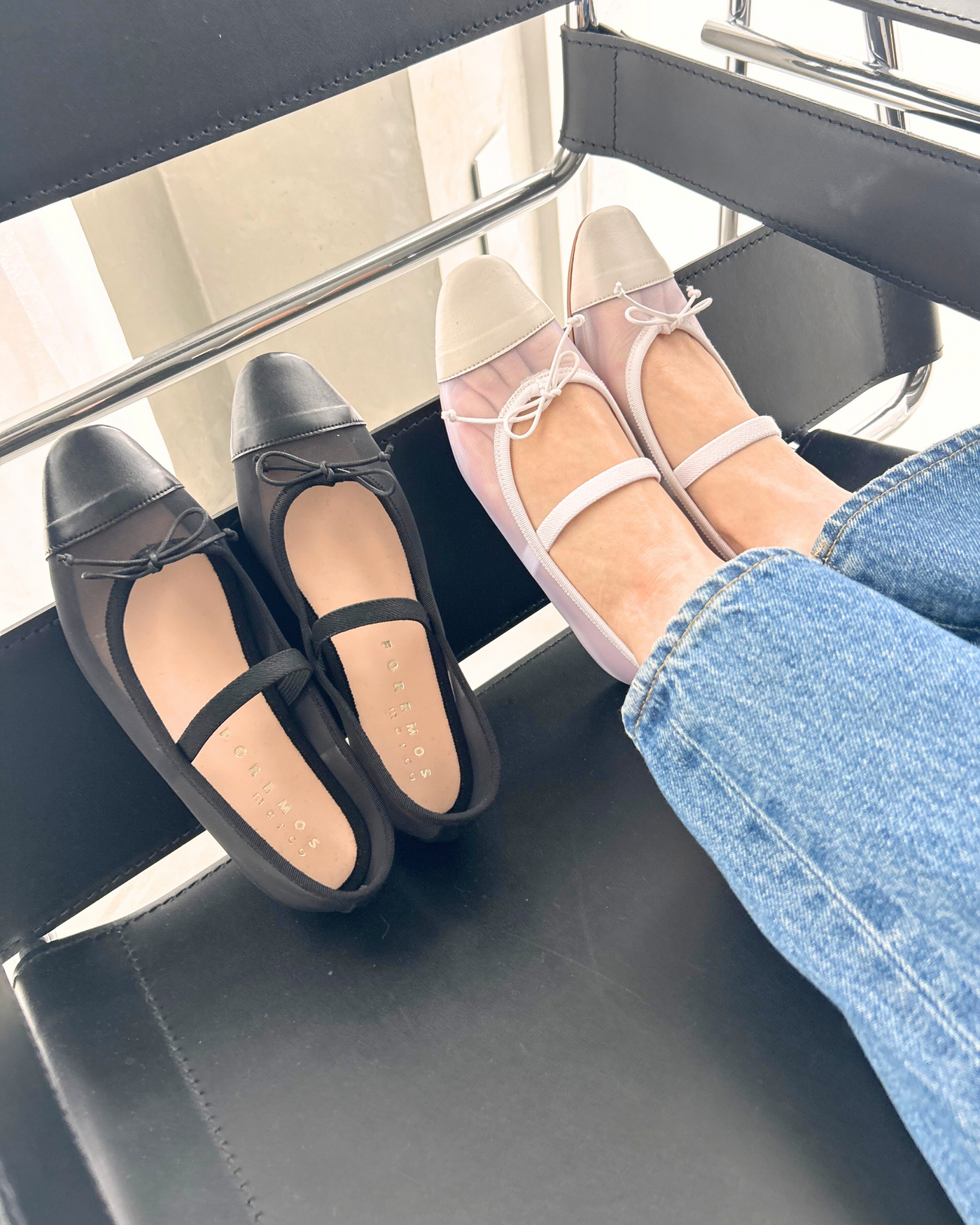 ストラップ付チュールバレエ