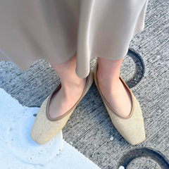 パナマフラットパンプス