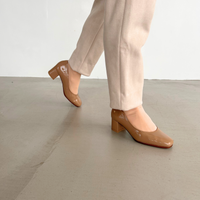 【マシュマロフィット】スクエアトウパンプス