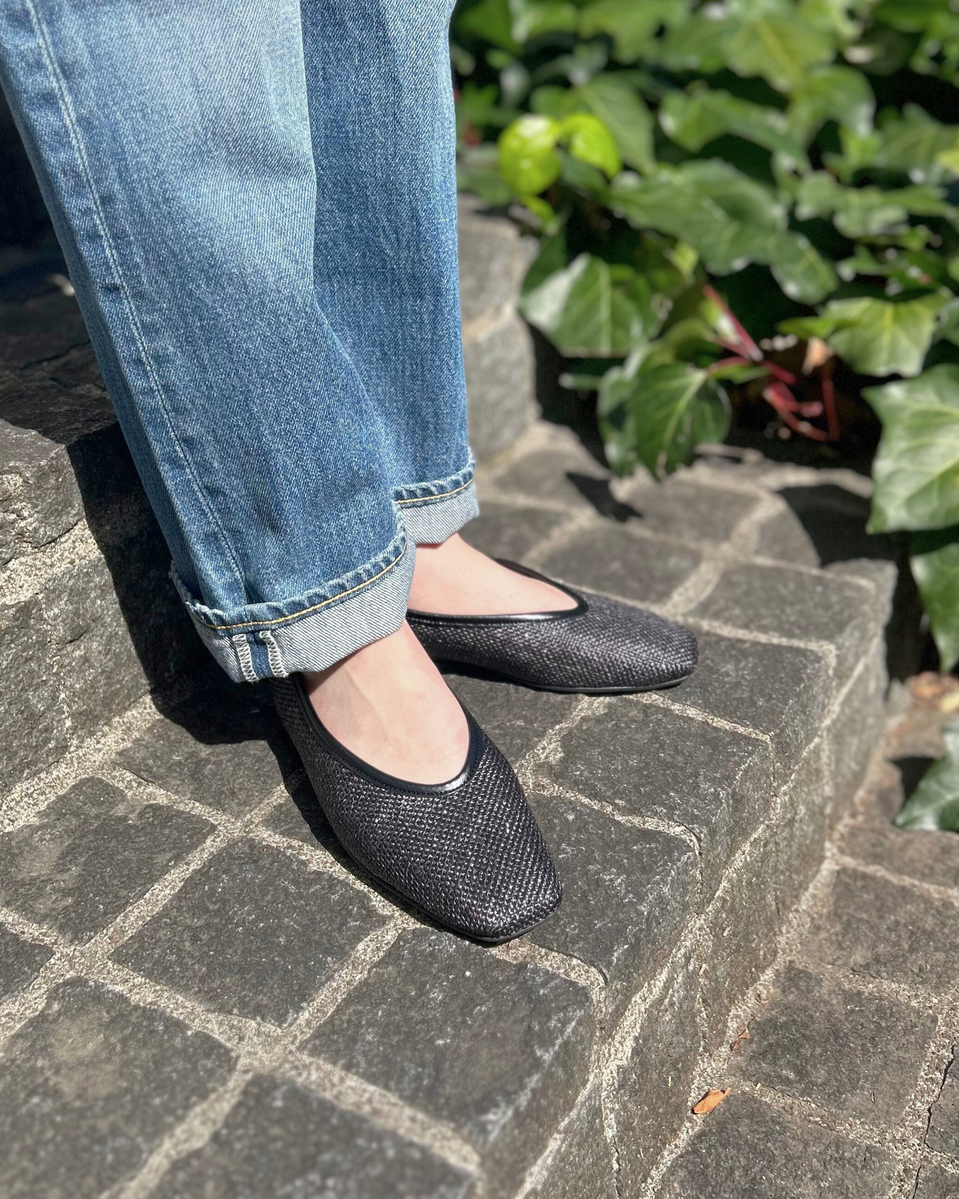 パナマフラットパンプス