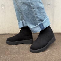 プラットフォームストレッチショートブーツ