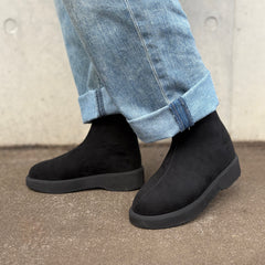 プラットフォームストレッチショートブーツ