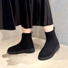 プラットフォームストレッチショートブーツ