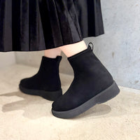 プラットフォームストレッチショートブーツ