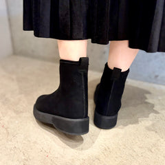 プラットフォームストレッチショートブーツ